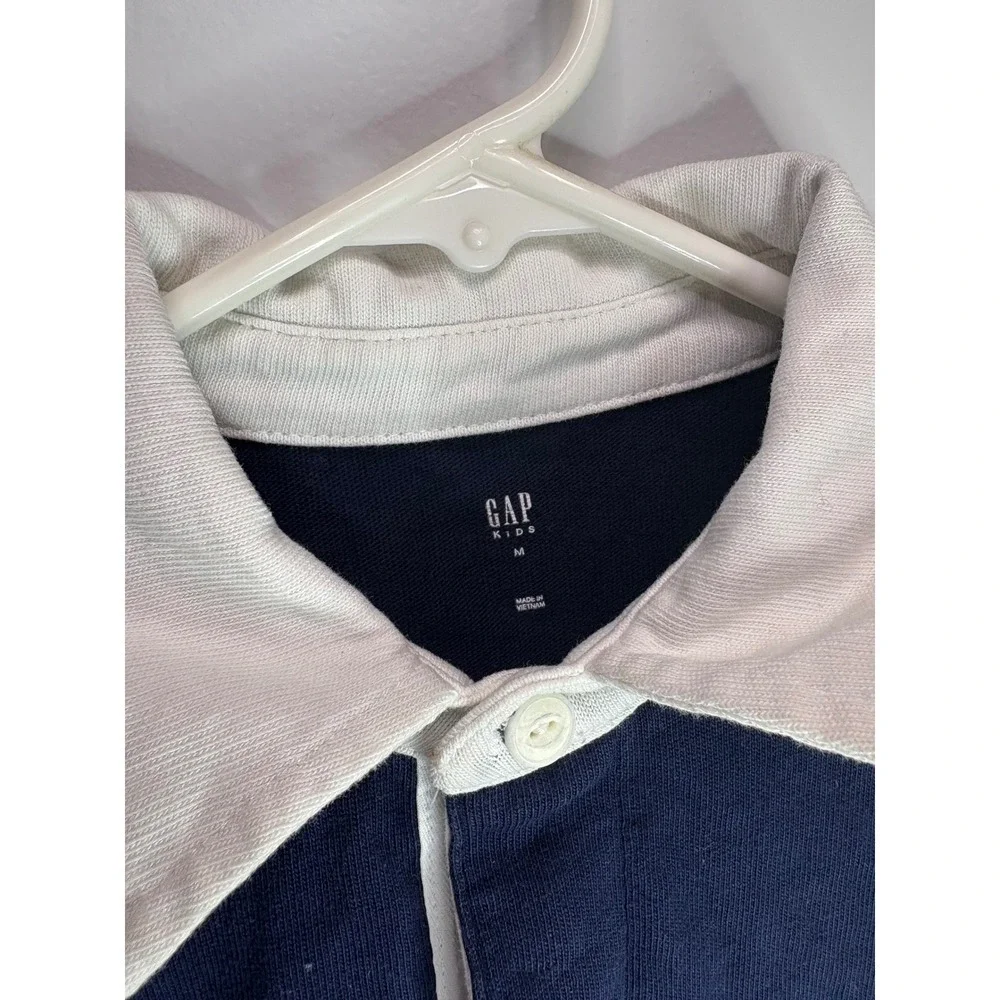 GAP Kids Colorblock Hoodie and Rugby Shirt Bundle Size M